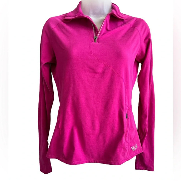 Ladies Mountain Hardwear Fuschia 1/4 Zip Pullover, Size Small - Picture 2 of 7